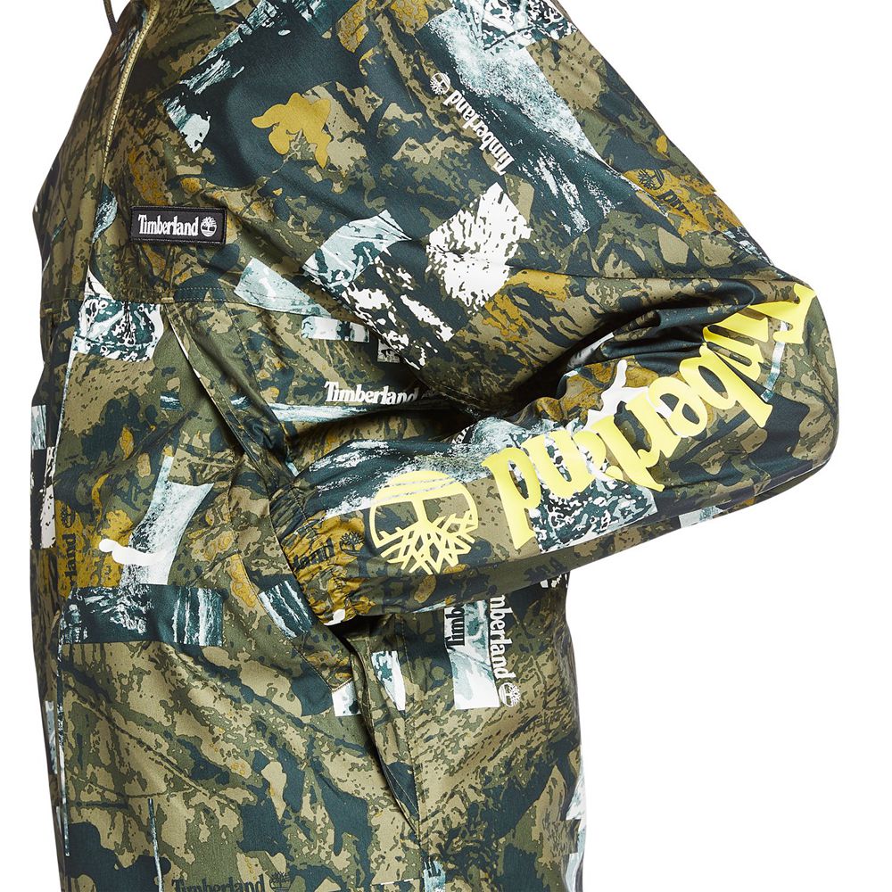 Geaca Timberland Barbati Verzi - Urban Camo Windbreaker - Romania - OWKYLJ914